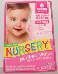 Nursery water with added fluoride - parents canada
